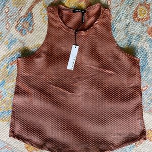 NWT Koral Netz Aerate Tank in bronze
